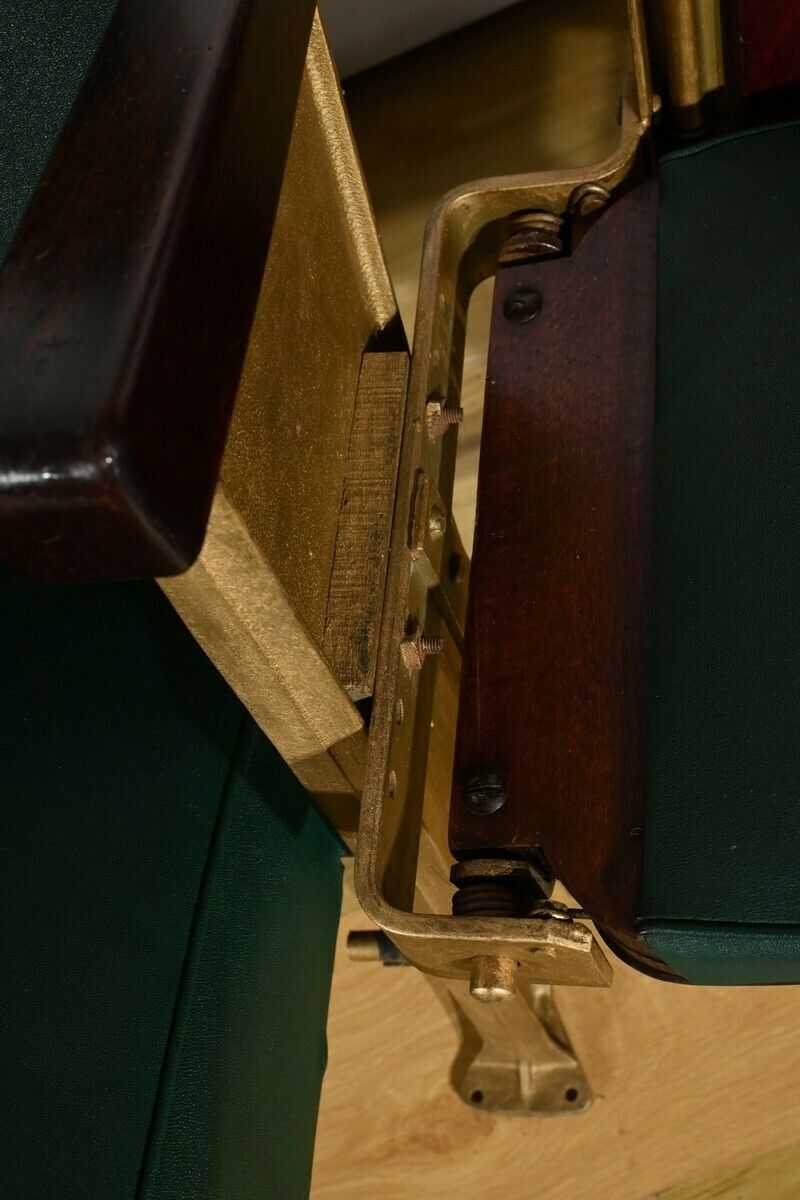 photo for sale Cinema Seats In Faux Leather And Mahogany – 1950