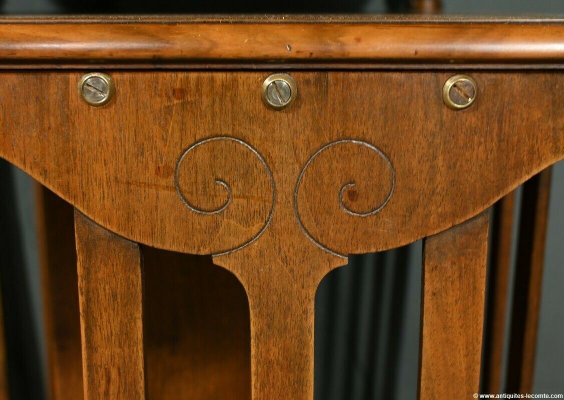 1520.0 Revolving Walnut Bookcase, Stamped G.Lancelin – 1900 photo