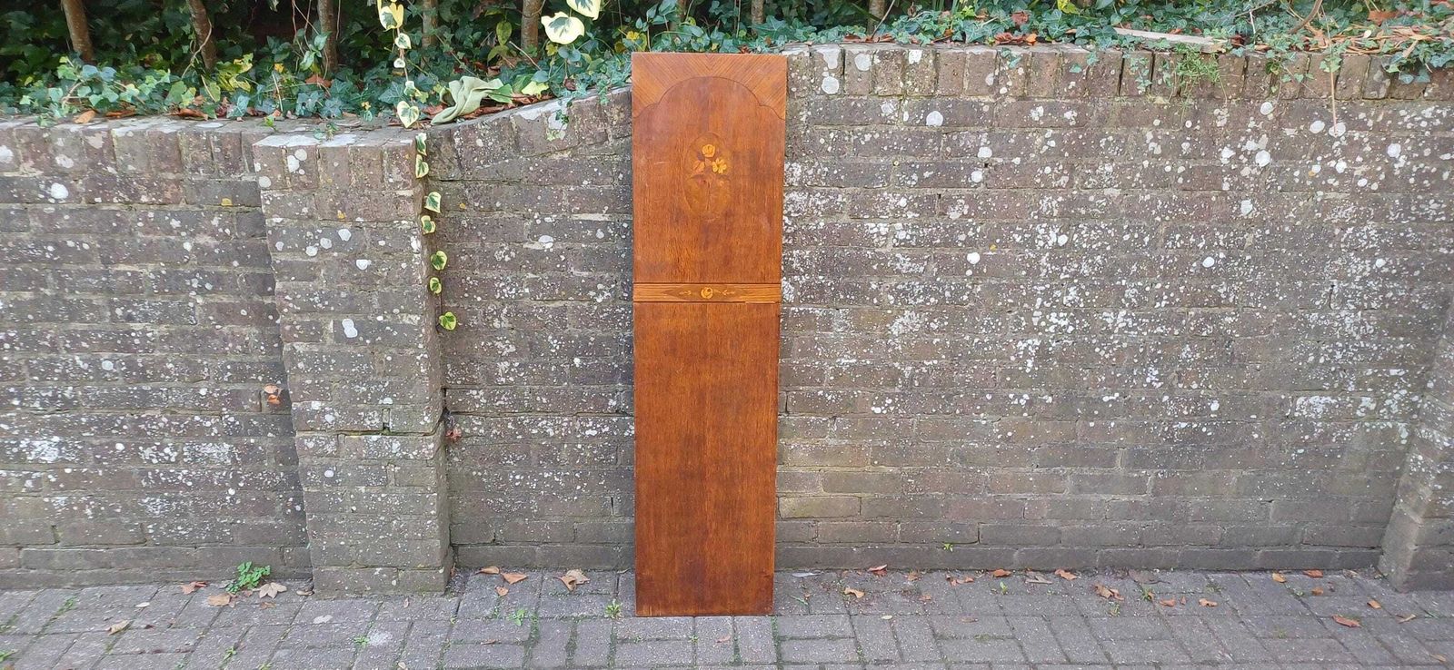 Beautiful 1920s Decorative Wooden Inlaid Oak Veneer Panel – Vintage Wall Art