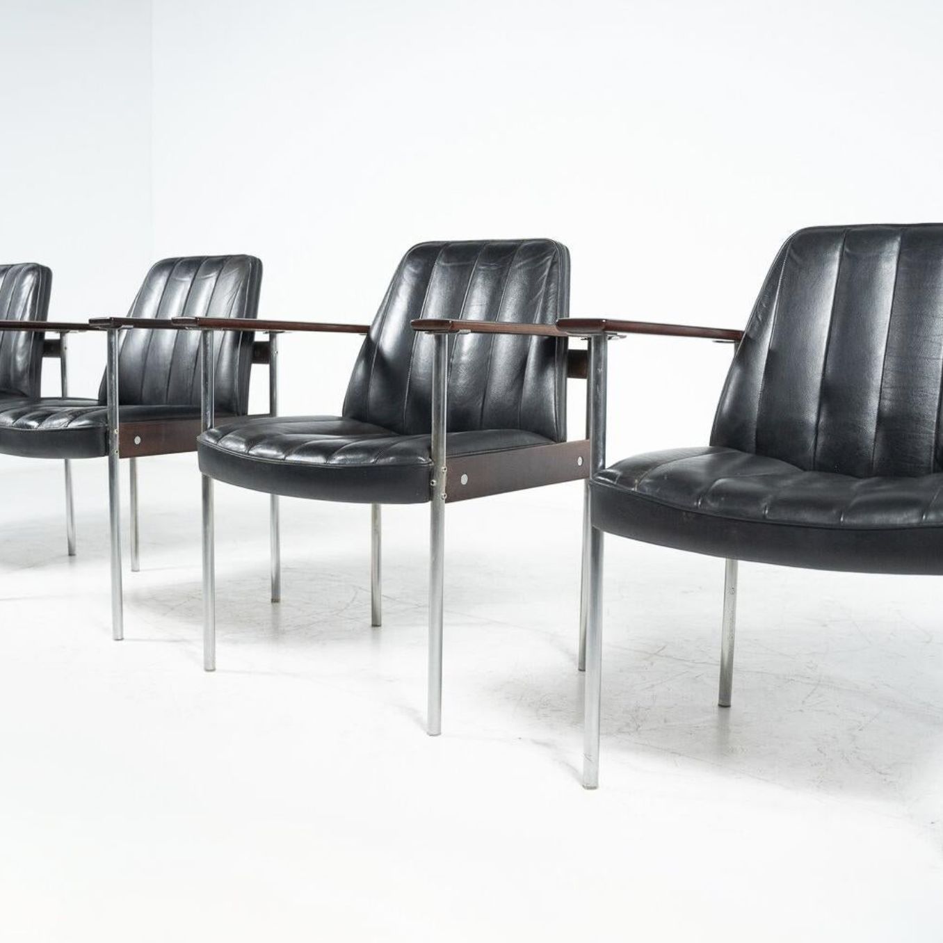 Mid Century Modern Pair Of Armchairs Model 1001 By Sven Ivar Dysthe For Dokka Mobler – 2 Pairs Available photo Furniture