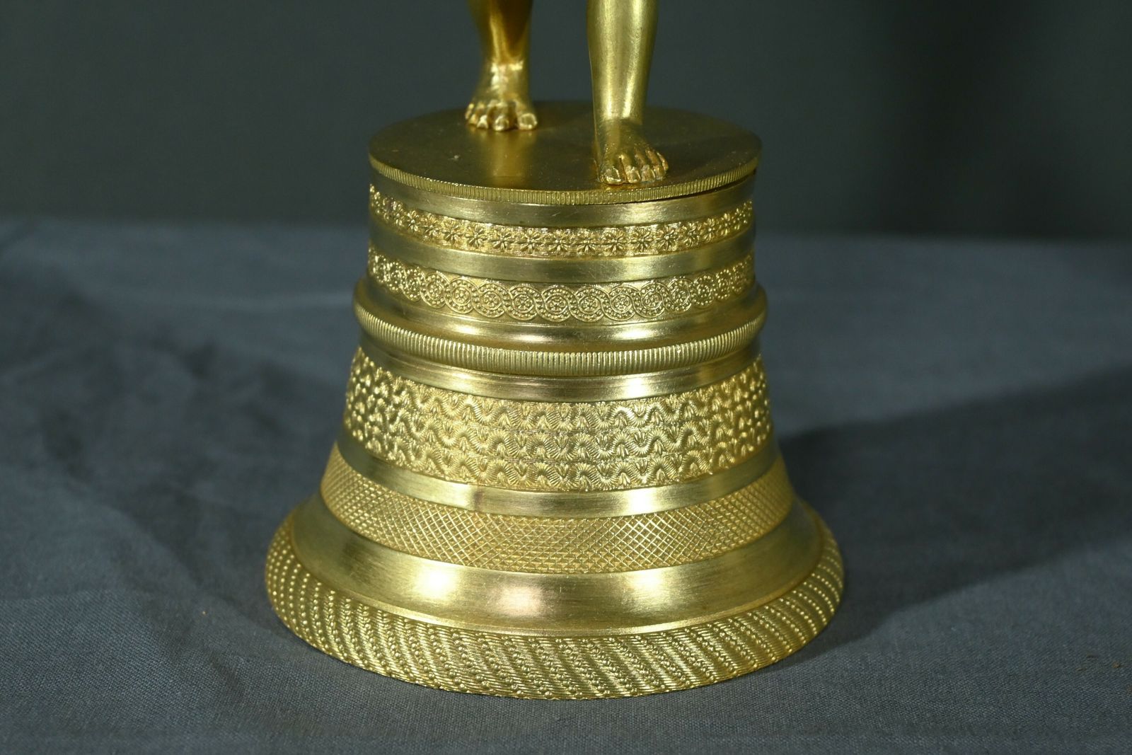 photo for sale Pair Of Gilt Bronze Candlesticks – Mid 19th Century