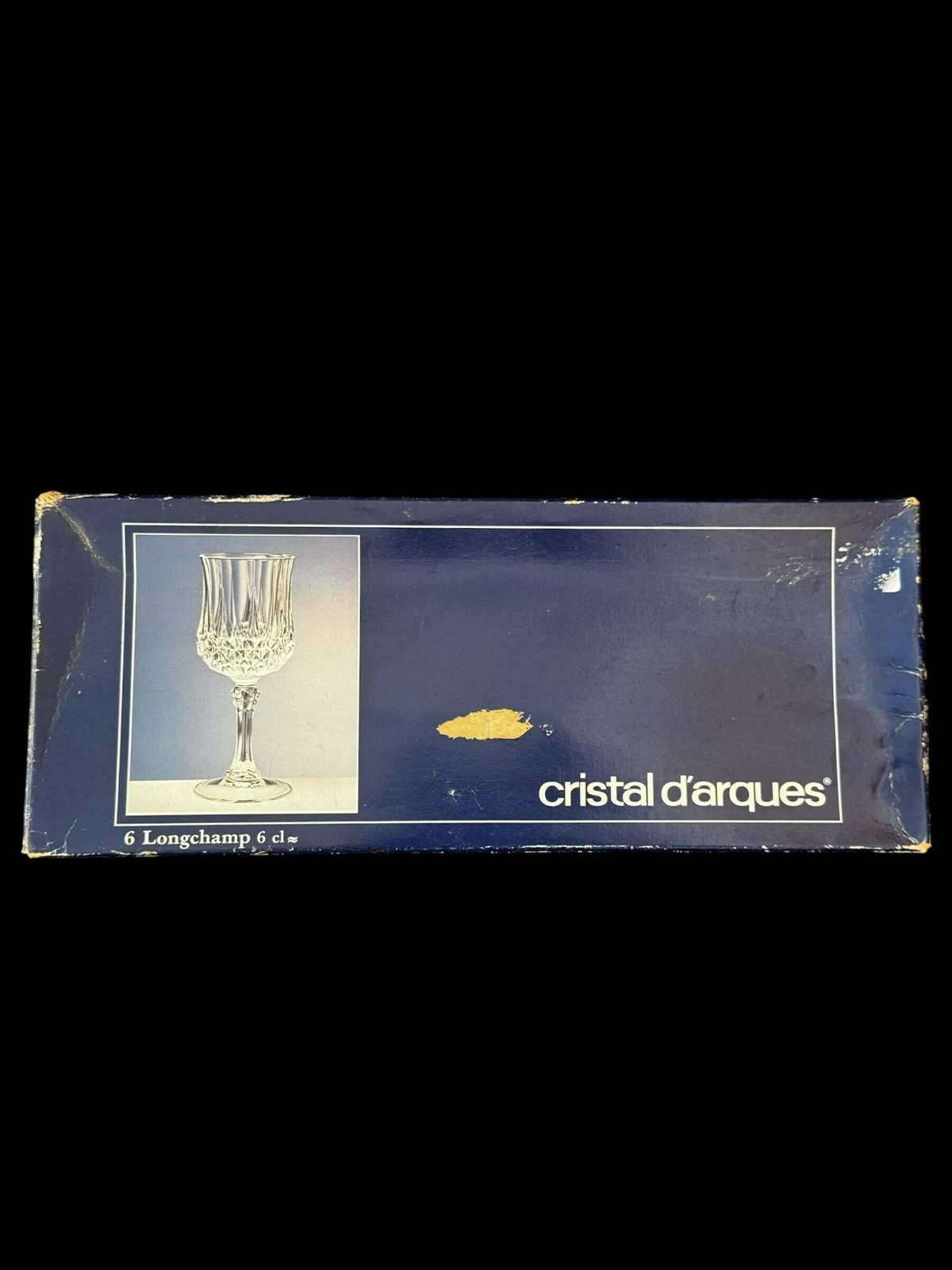 Vintage Cristal D’arques Longchamp Crystal Glasses 6cl / Set Of 6 / 24% Lead Crystal / photo for sale