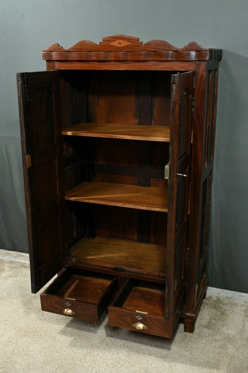 Pondicherry Spice Cabinet, In Teak And Rosewood – 1900 photo Furniture