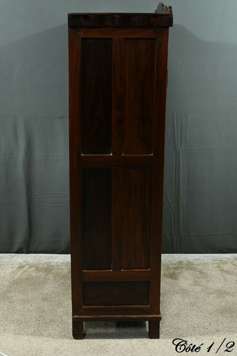 photo for sale Pondicherry Spice Cabinet, In Teak And Rosewood – 1900