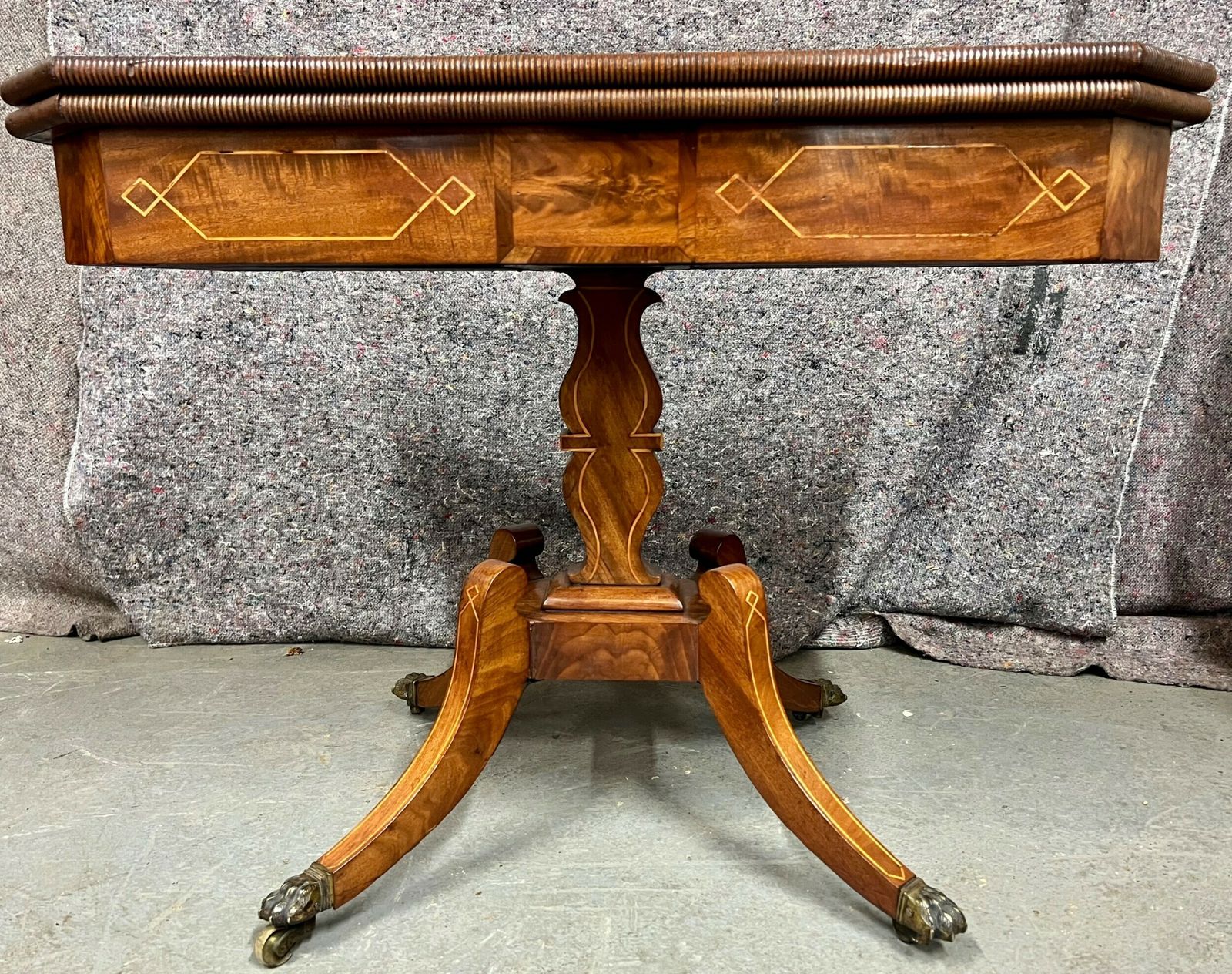 Pair Of Regency Mahogany & Inlaid Card Tables photo 3135.0
