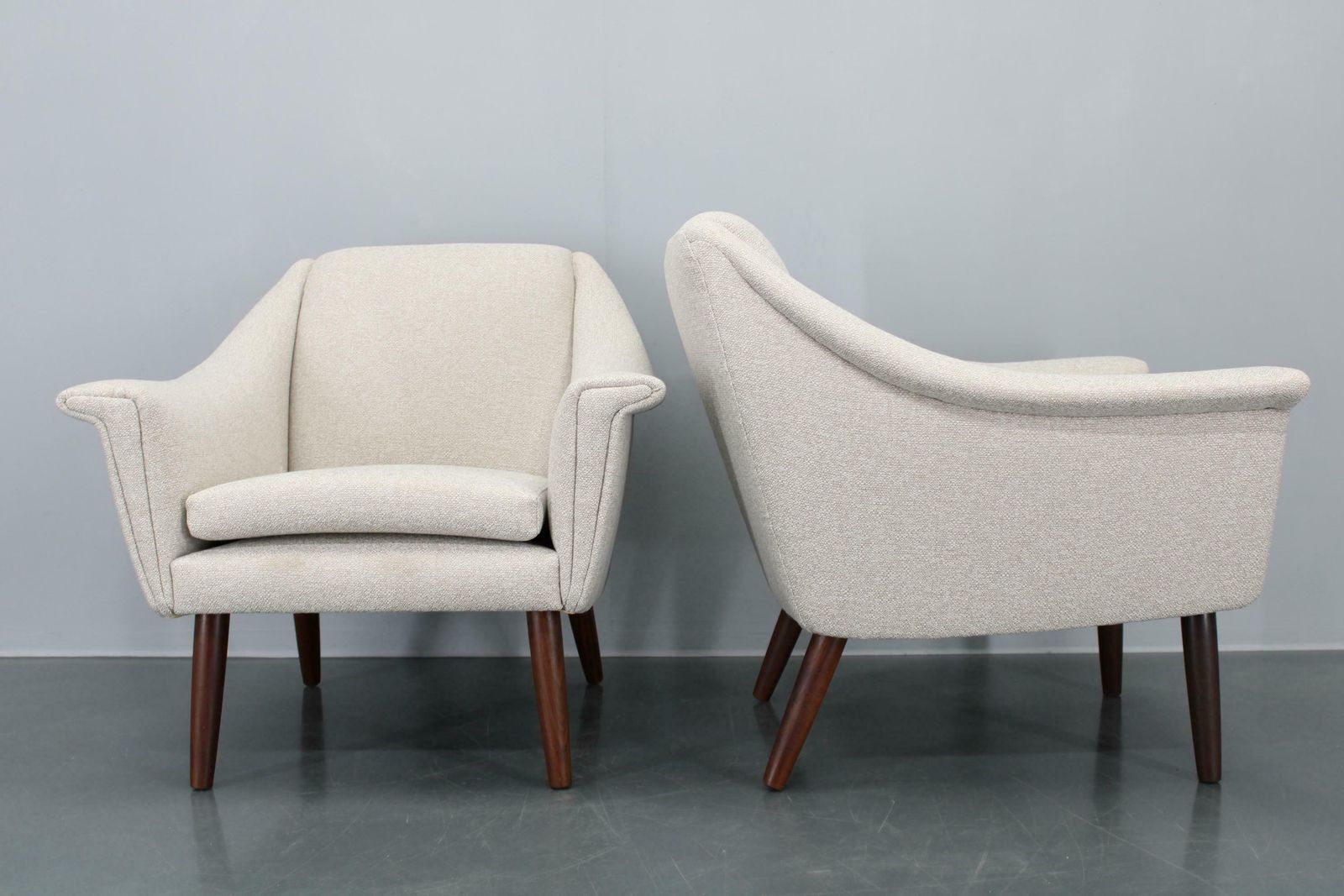 1960s Pair Of Danish Restored Armchairs photo for sale