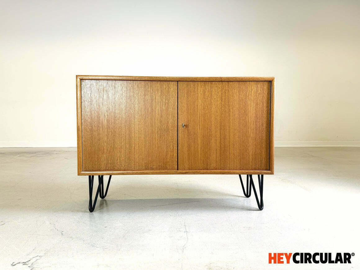 Mid Century Wk Furniture Teak Sideboard Cabinet Hairpin Vintage photo furniture