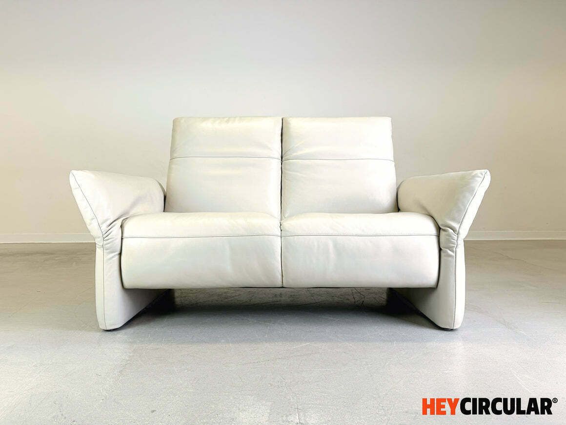 Koinor Sofa Elena Couch Two Seater Leather White Design photo furniture