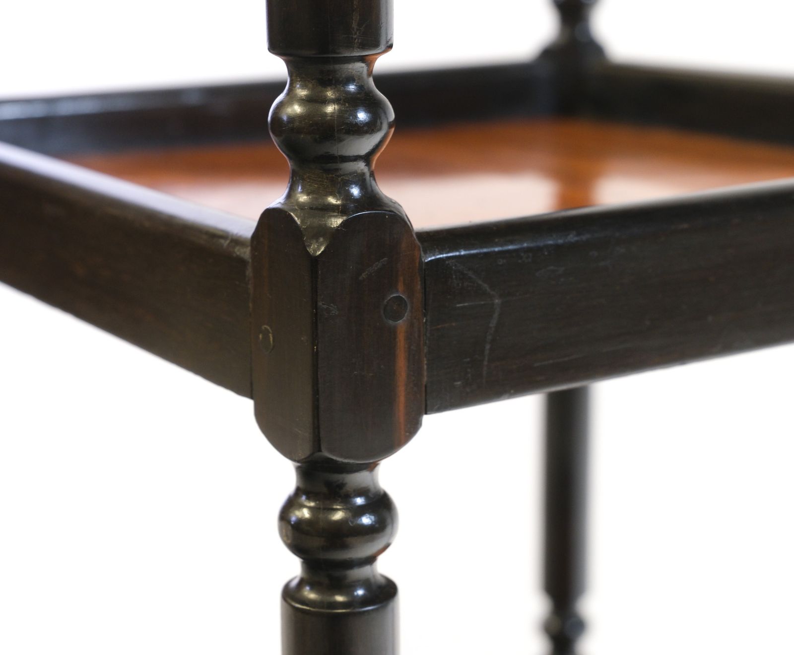 19th Century Ceylonese Ebony & Satinwood Etagère Table Stand photo Furniture