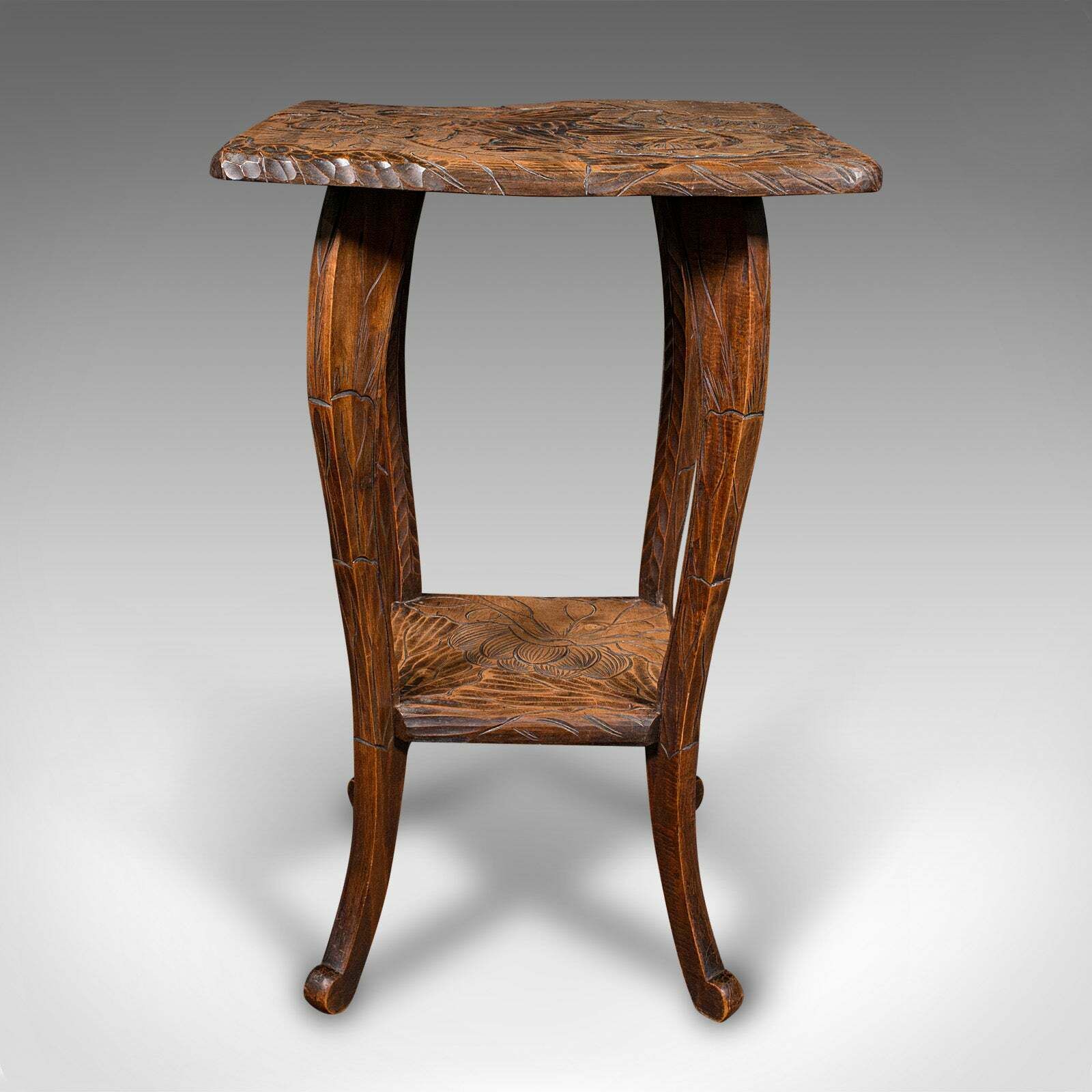 Antique Side Table, Japanese, Lamp, Jardiniere Stand, Arts & Crafts, Edwardian photo 795.0
