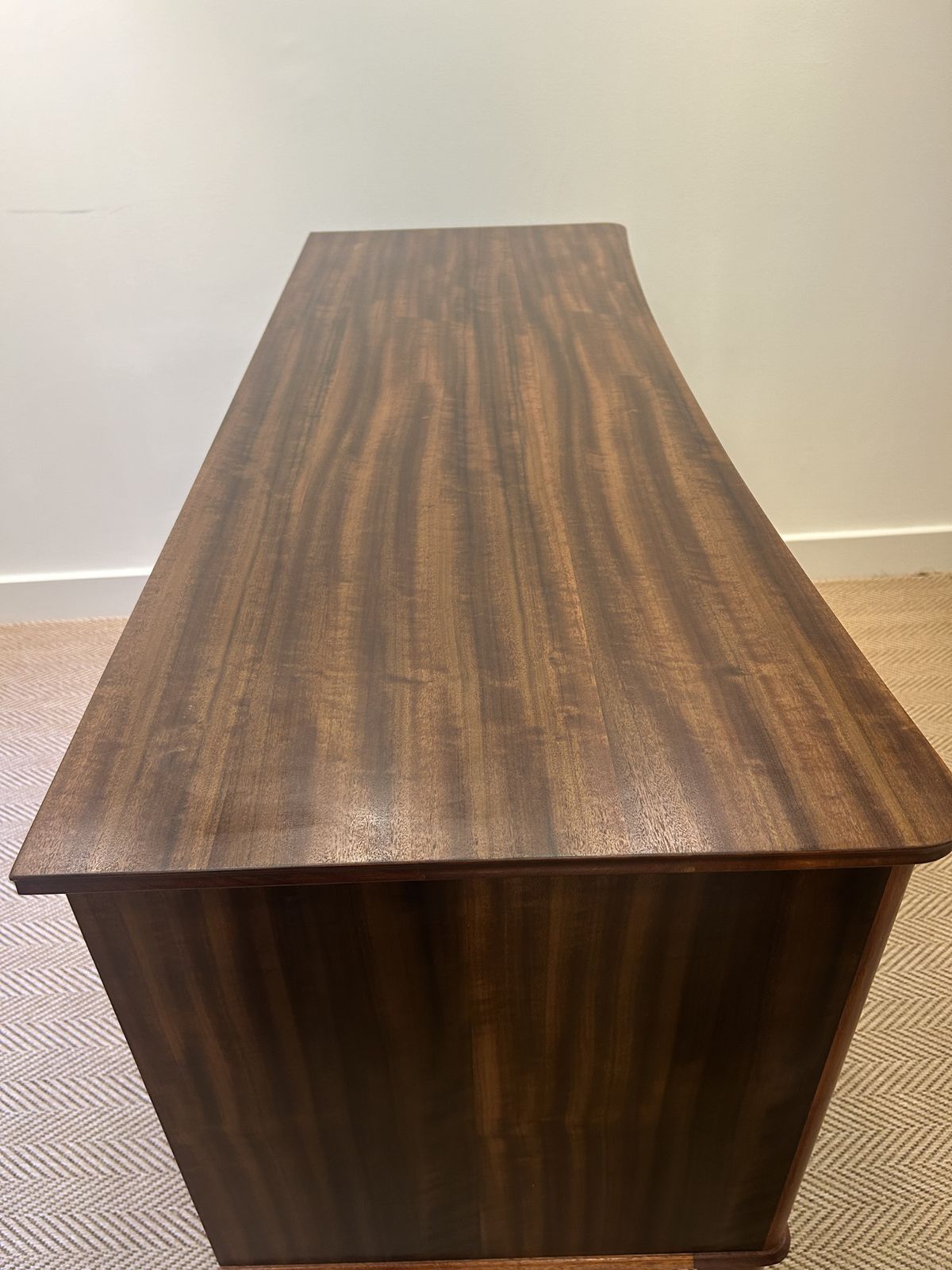 Walnut & Rosewood Upcycled Sideboard, 1950’s Gimson & Slater Geometric photo Furniture
