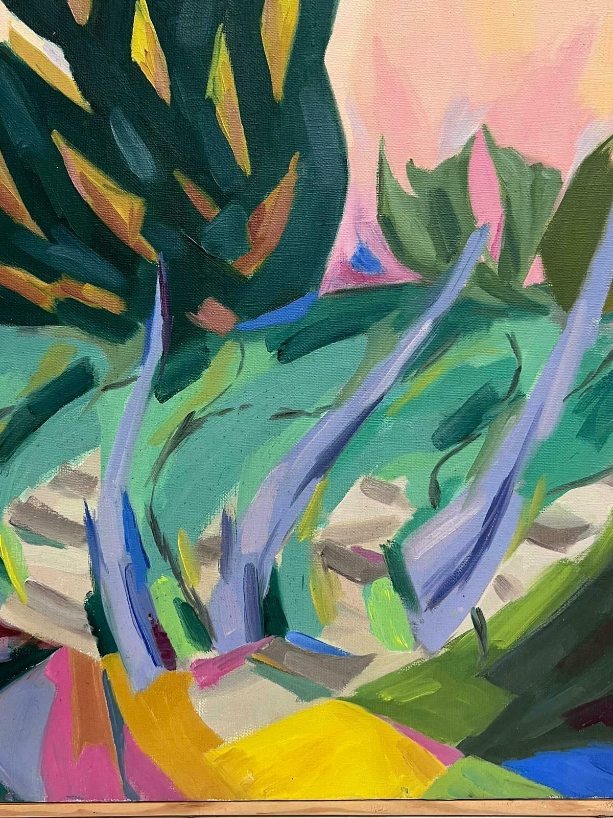 Paul Louis Bolot (French 1918 2003)1960's French Post Impressionist Signed Oil Painting Olive Tree In Provence 1966 photo vinterior