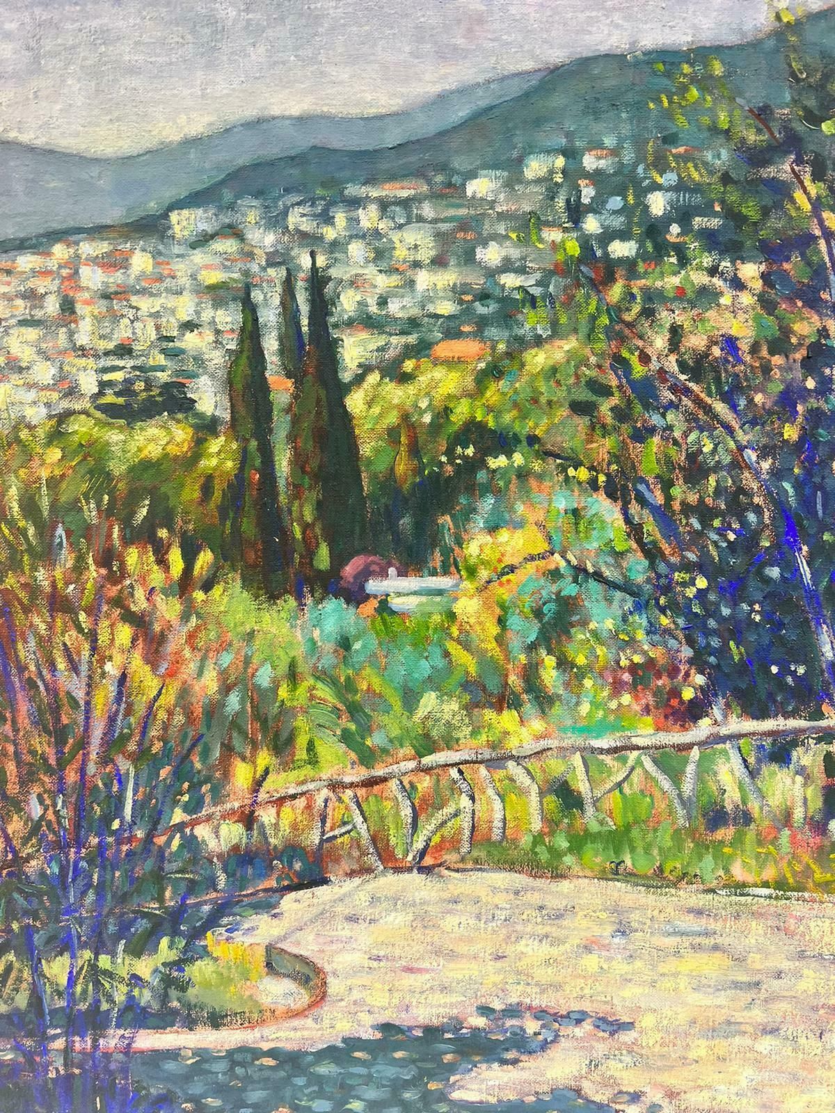 Guy Pichoncannes French Riviera Fine Provençal Landscape Signed Impressionist Oil 20th Century photo furniture