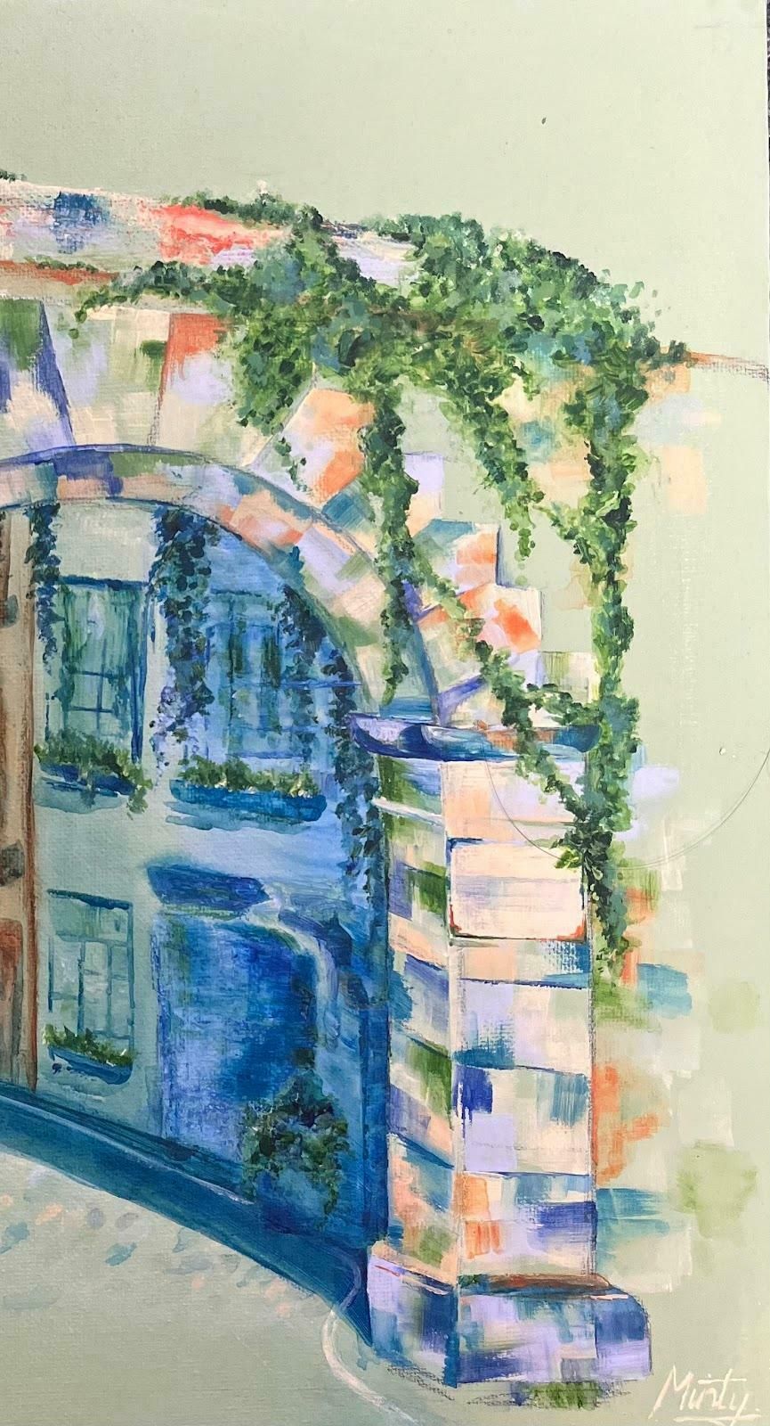 Minty Ramseyarchway In South Kensington London Acrylic Contemporary British Painting2024 photo furniture