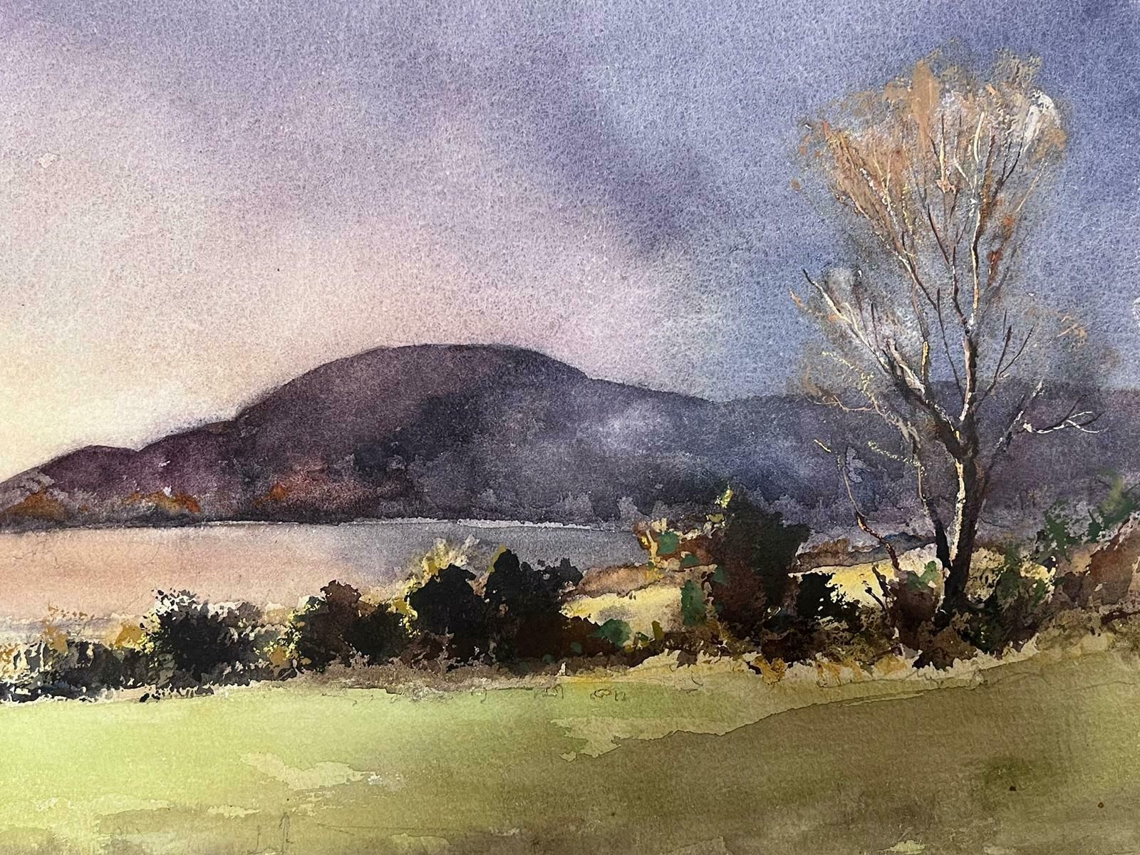 Anthony Averyfine British Original Impressionist Watercolor Coastal Estuary photo 328.0