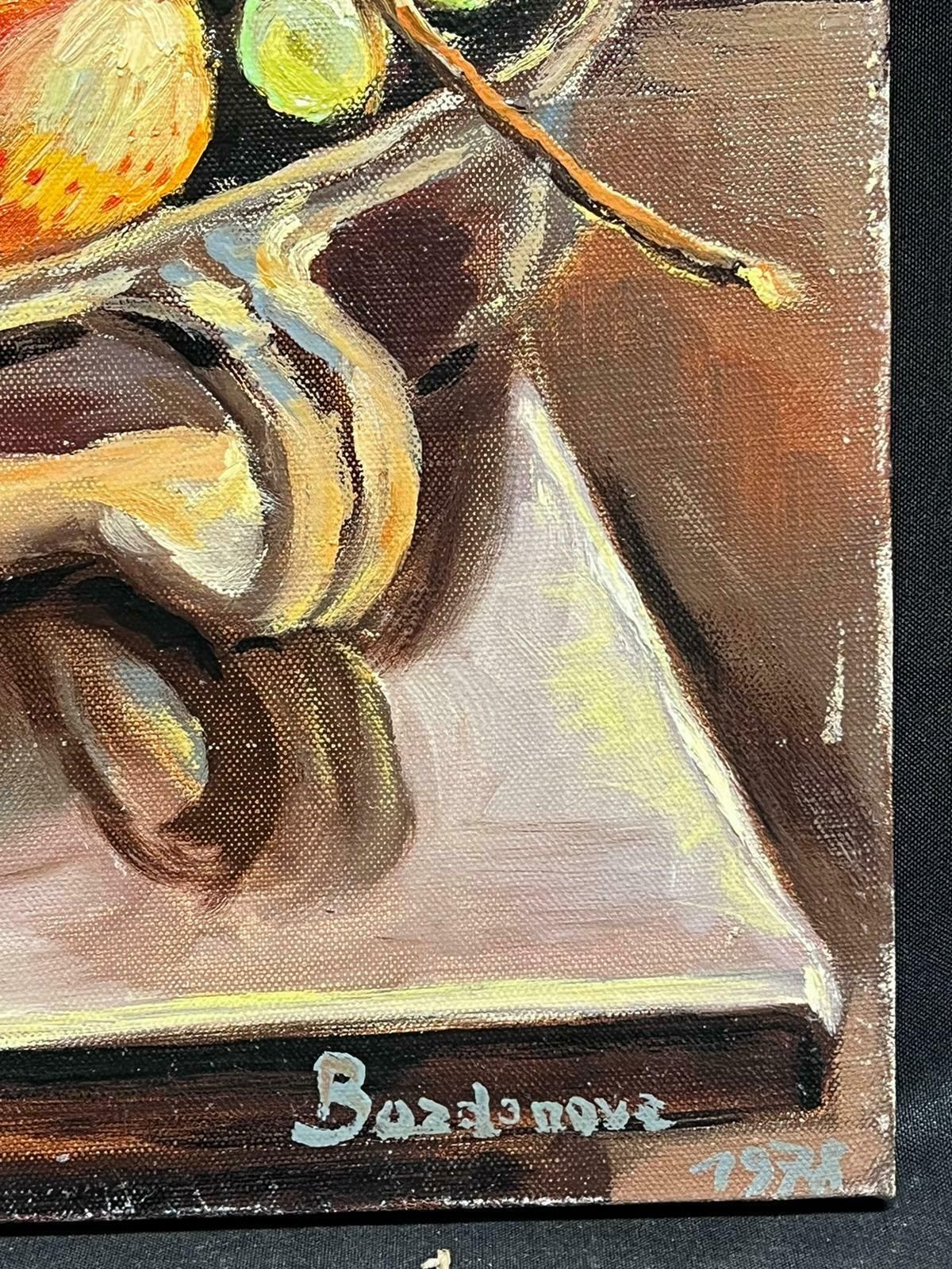 Georges Bordonovecontemporary French Impressionist Oil Classical Still Life Of Fruit photo Art