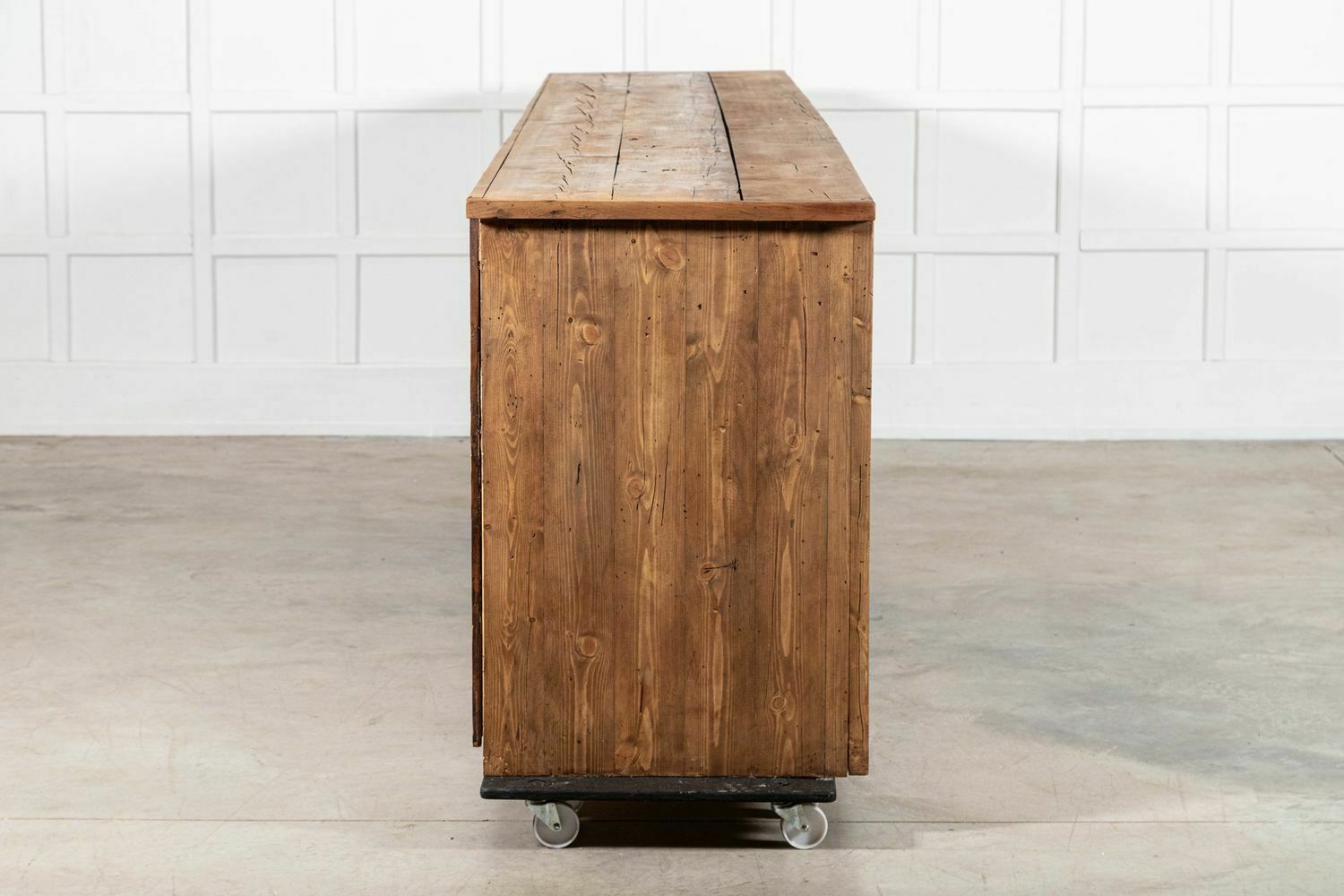 photo furniture Monumental 19thc English Pine Dresser Base