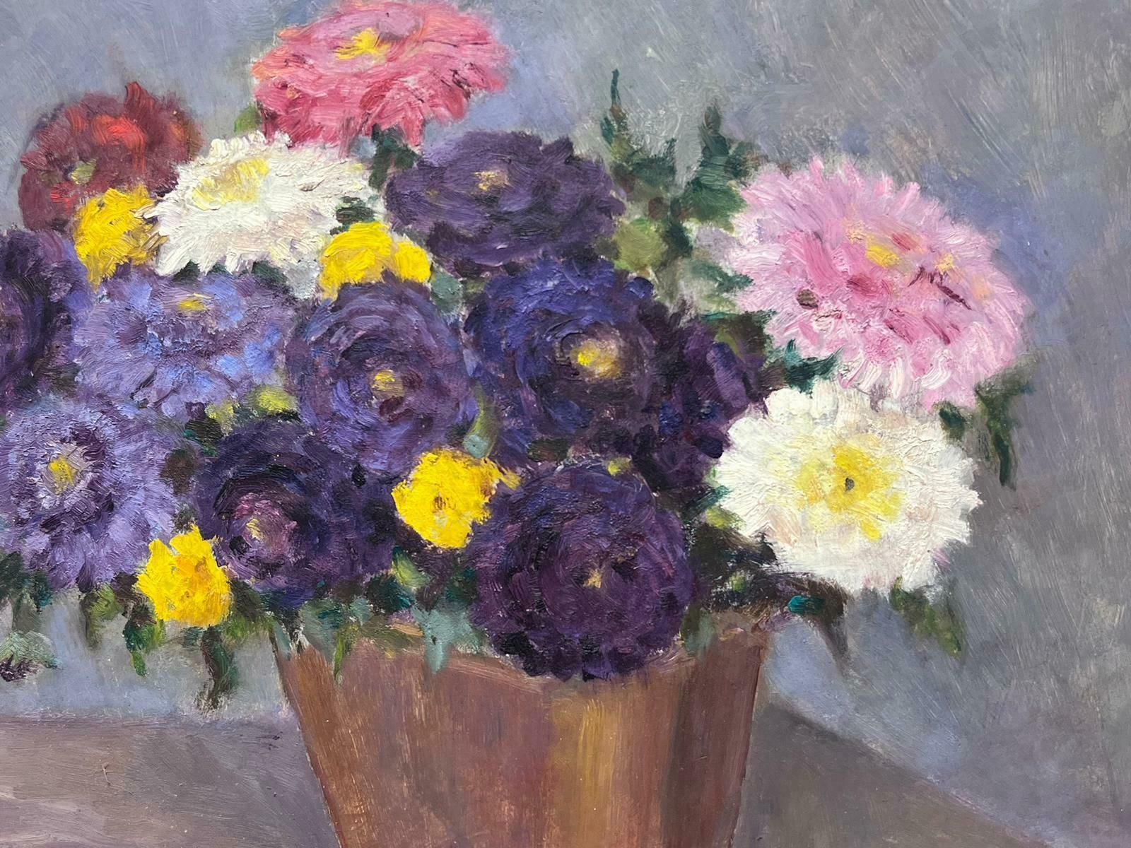 Louise Alixmid 20th Century French Impressionist Oil Still Life Of Flowers Female Artist1940's photo 610.0