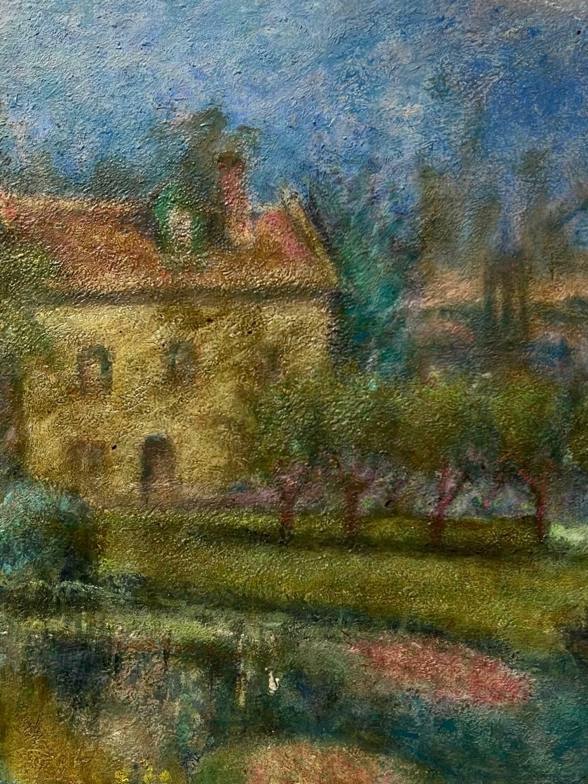 Jacob Markielthe Lily Pond 20th Century Modernist Oil Painting By Listed Polish Artist photo 822.0