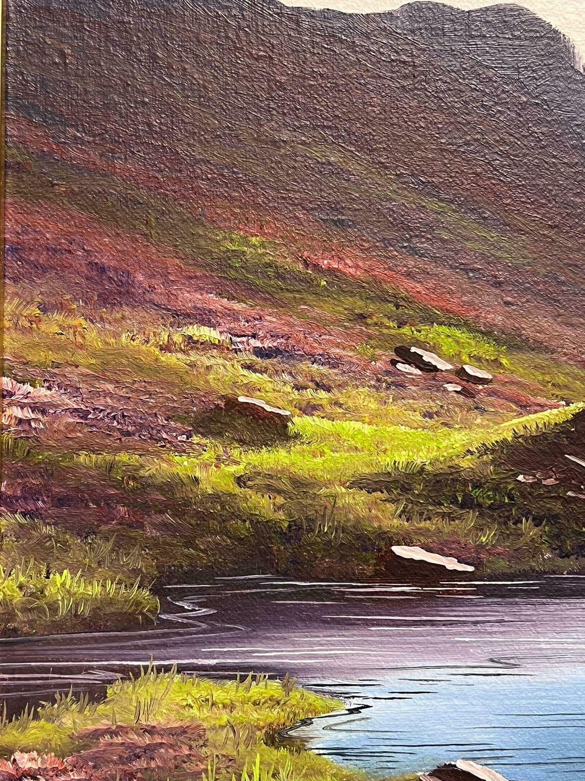 Brian Horsewellfine Scottish Highland River Landscape Atmospheric Sky Original British Oil photo 1128.0