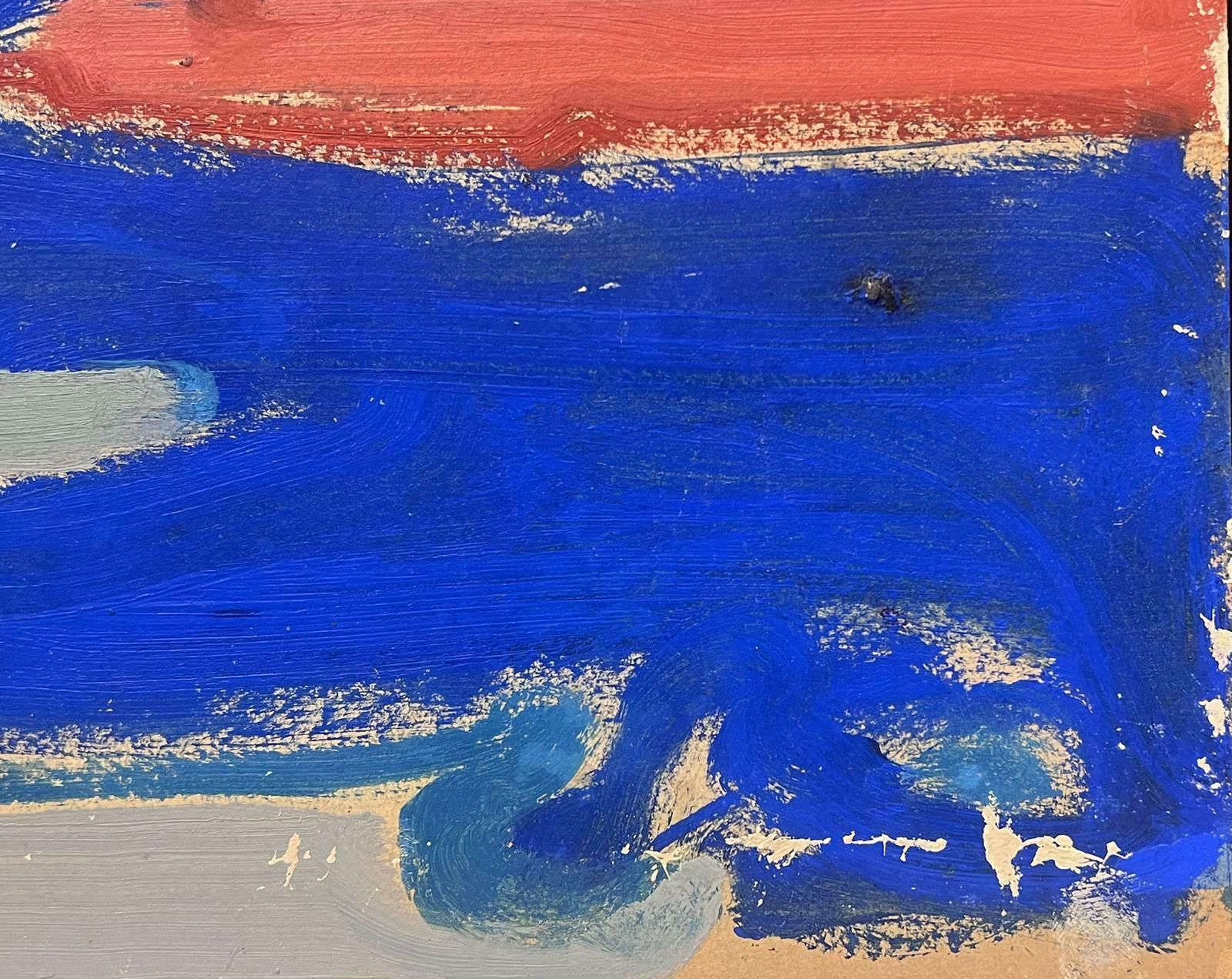 Elisabeth Hahn20th Century German Modernist Oil Painting Bright Blue Sea Landscape20th Century photo furniture