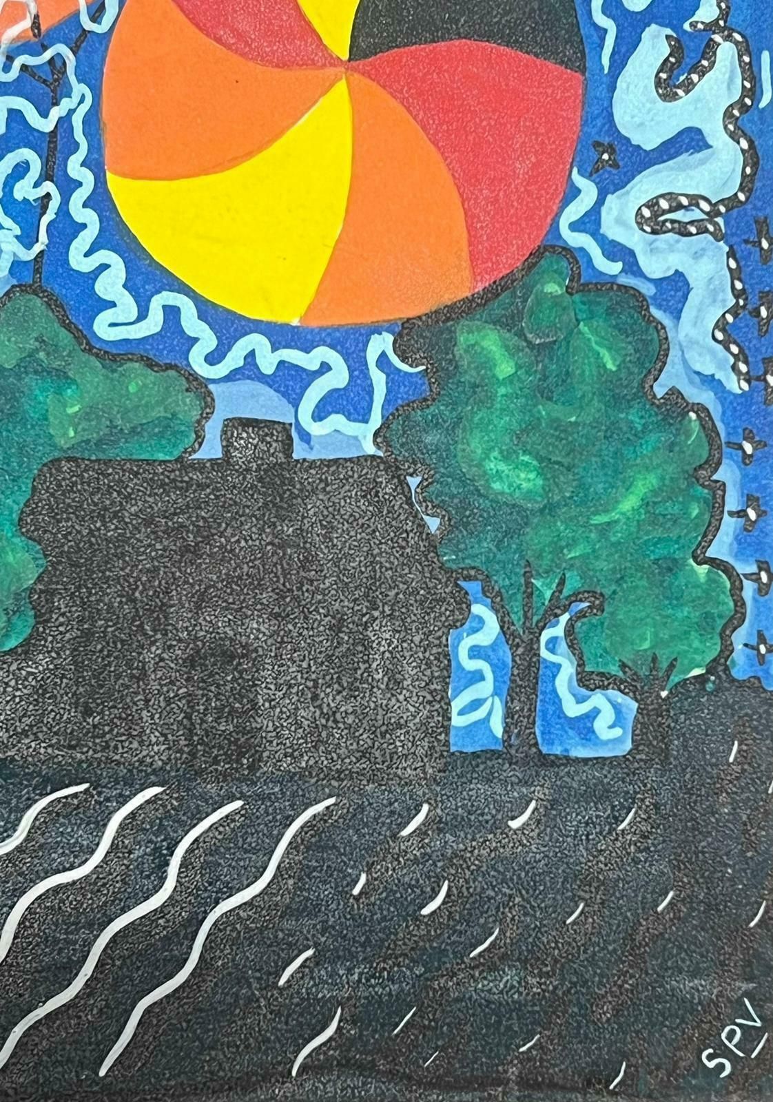 Sally Vaughancontemporary British Original Painting Quirky Horse Colourful Abstract1990 photo furniture