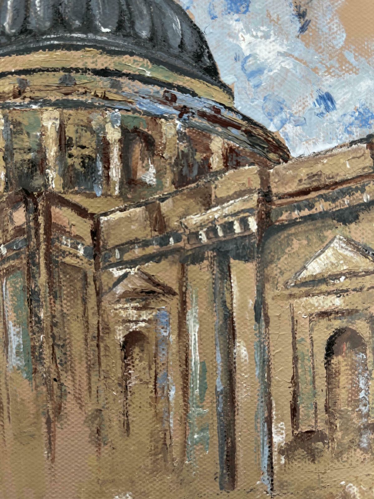 Minty Ramseyst Pauls Cathedral London Skyline Painting Contemporary British Artist 2024 photo for sale