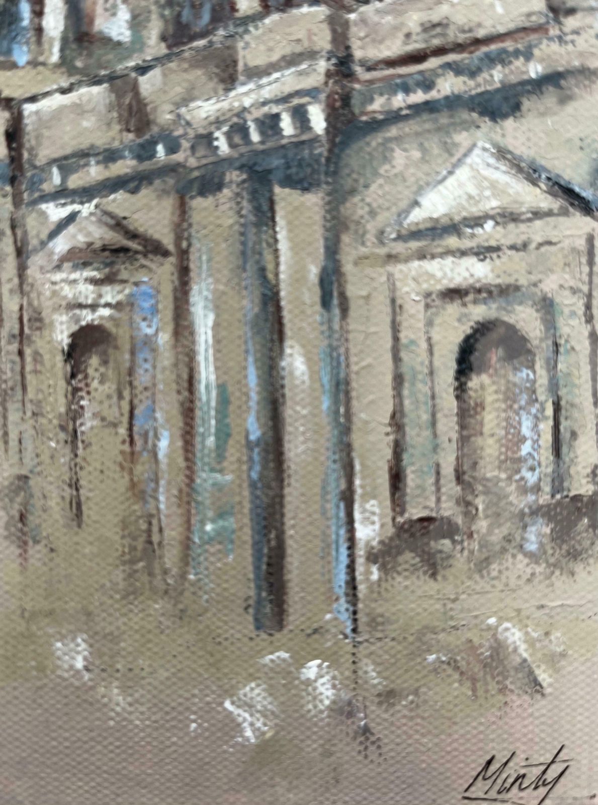 Minty Ramseyst Pauls Cathedral London Skyline Painting Contemporary British Artist 2024 photo vinterior