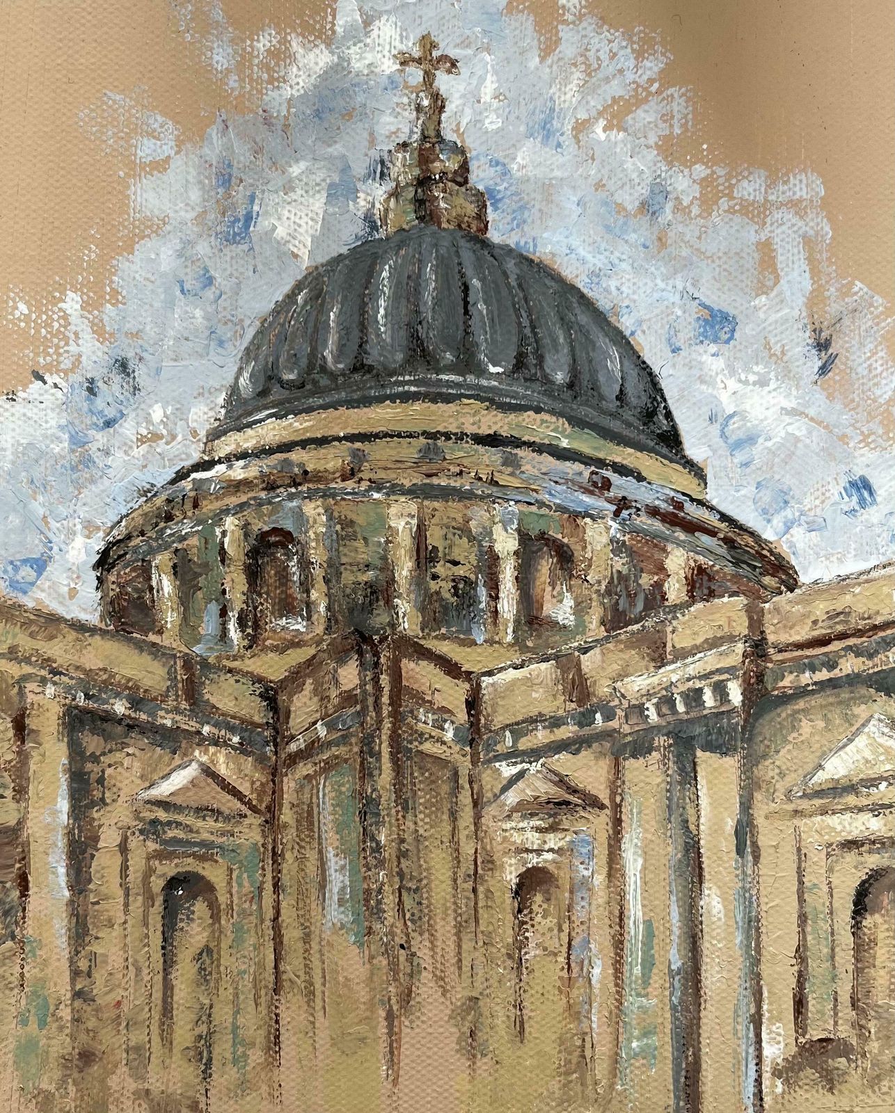 Minty Ramseyst Pauls Cathedral London Skyline Painting Contemporary British Artist 2024 photo buy