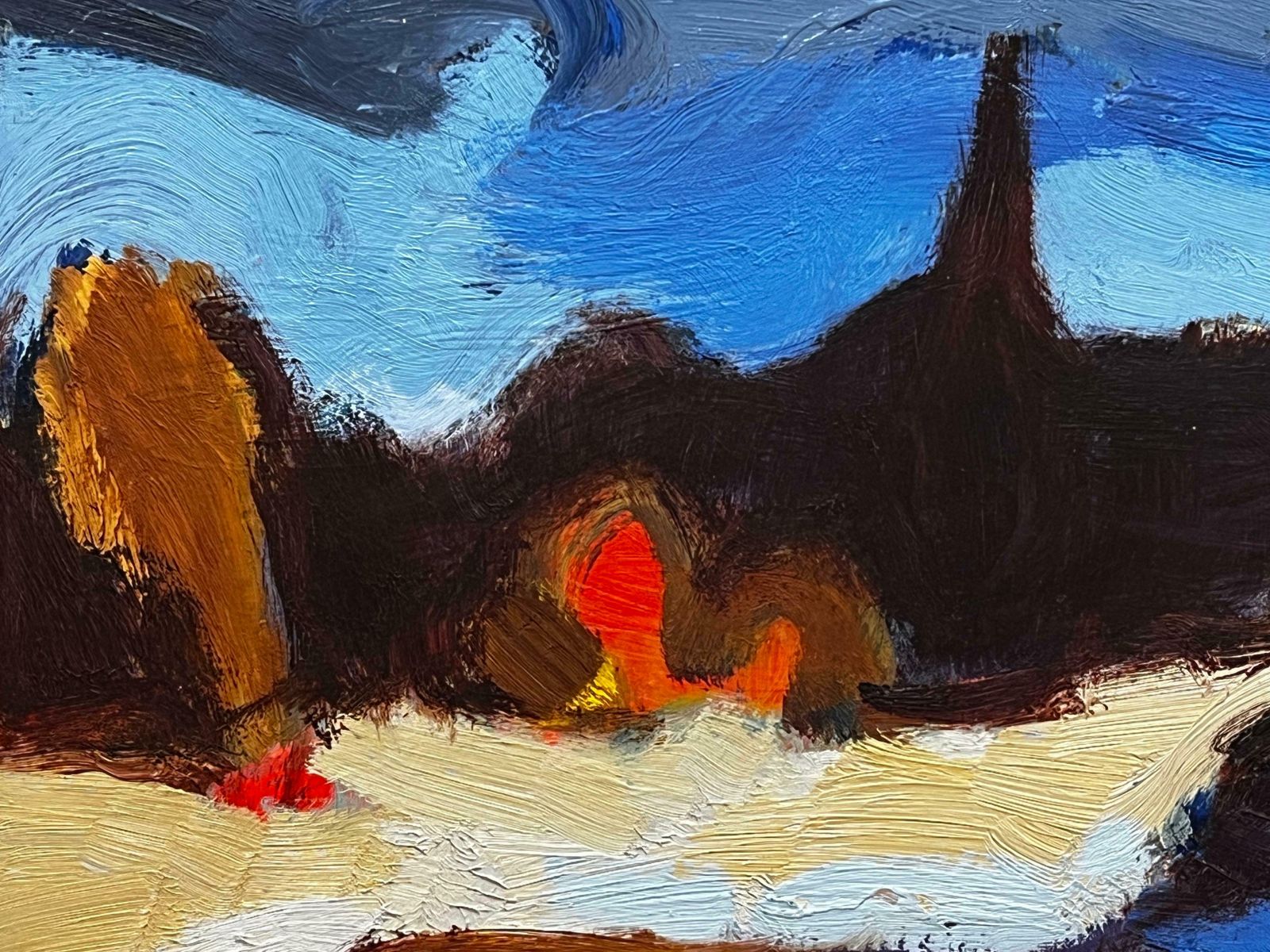 Elisabeth Hahn20th Century German Modernist Oil Painting   Abstract Landscape20th Century