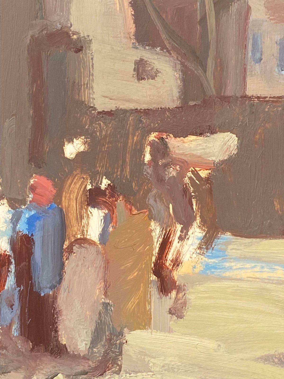 Elisabeth Hahn20th Century German Modernist Oil Painting North African Town & Figures20th Century photo vinterior