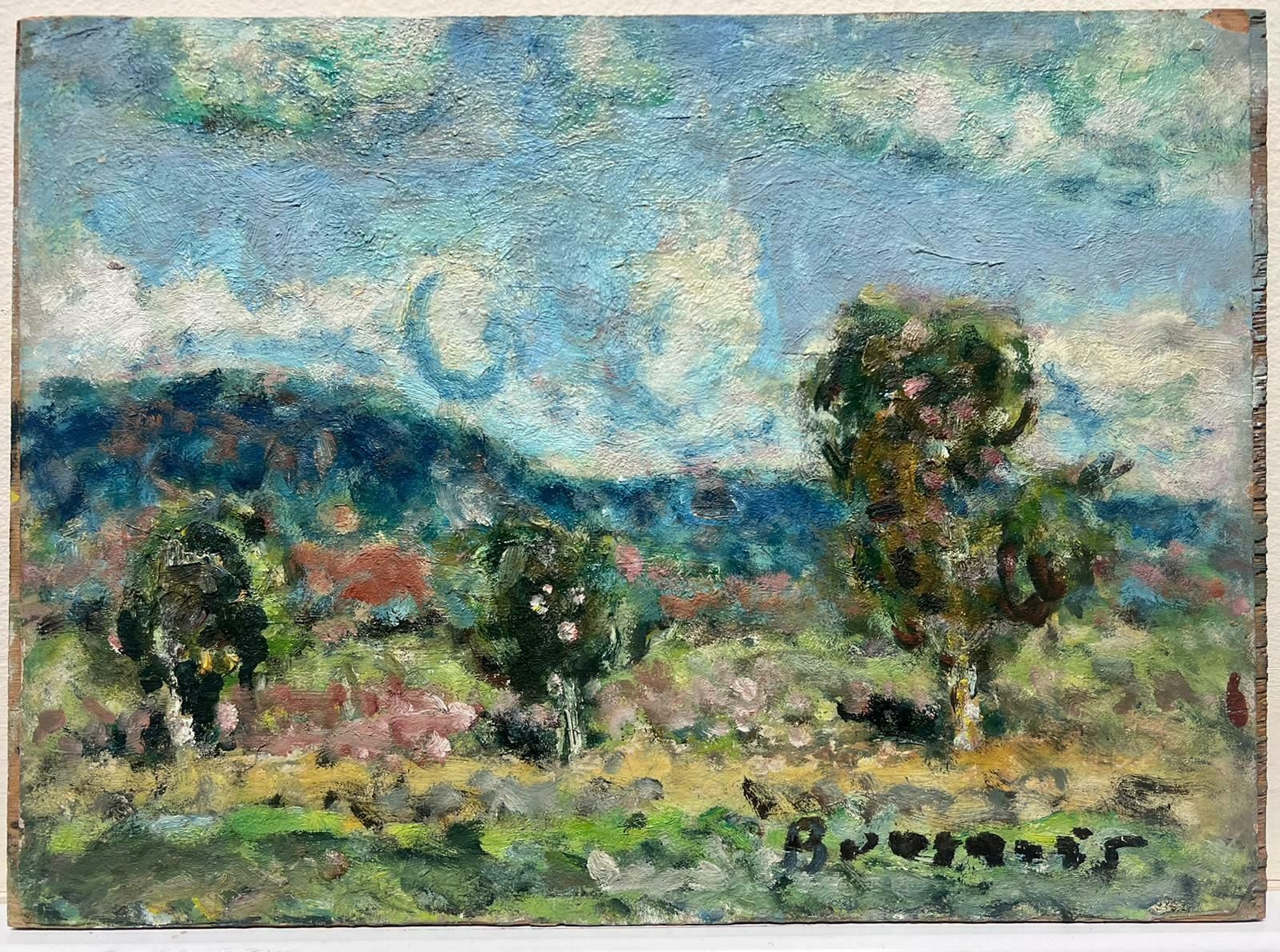 Georges Bousquaitmid 20th Century French Post Impressionist Signed Oil Fluffy Clouds Landscape photo 359.0