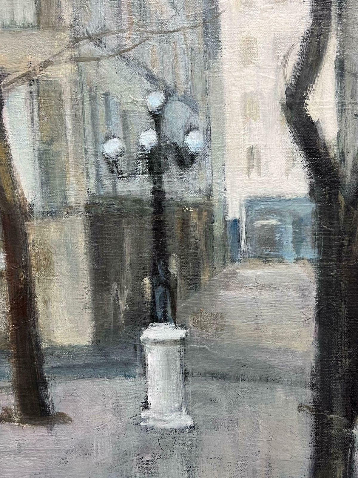 French Schoolplace De Furstenberg Paris St. Germain 1950's French Signed Modernist Oil Paint1950's photo for sale