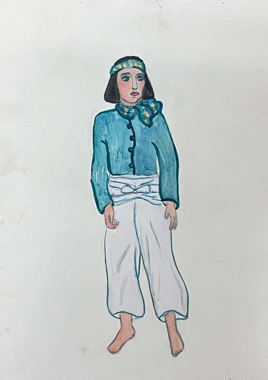 Marjorie Schiele (1913 2008)set Of 9 Figure Illustrations Egyptian Classical Characters Listed American photo buy