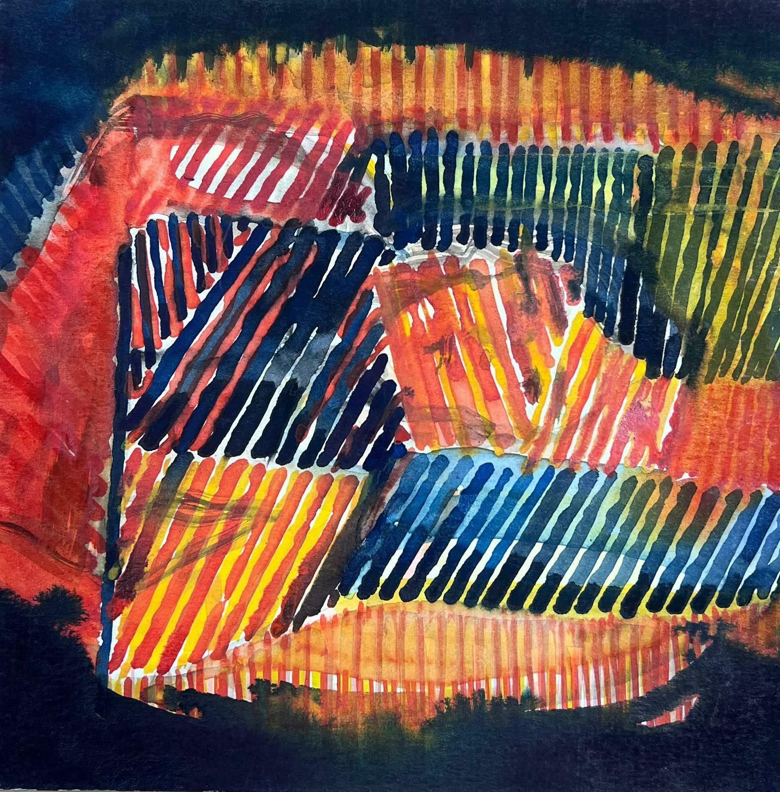Jacques Coulais (1955 2011)french Expressionist Abstract Original Paintingmid 20th Century