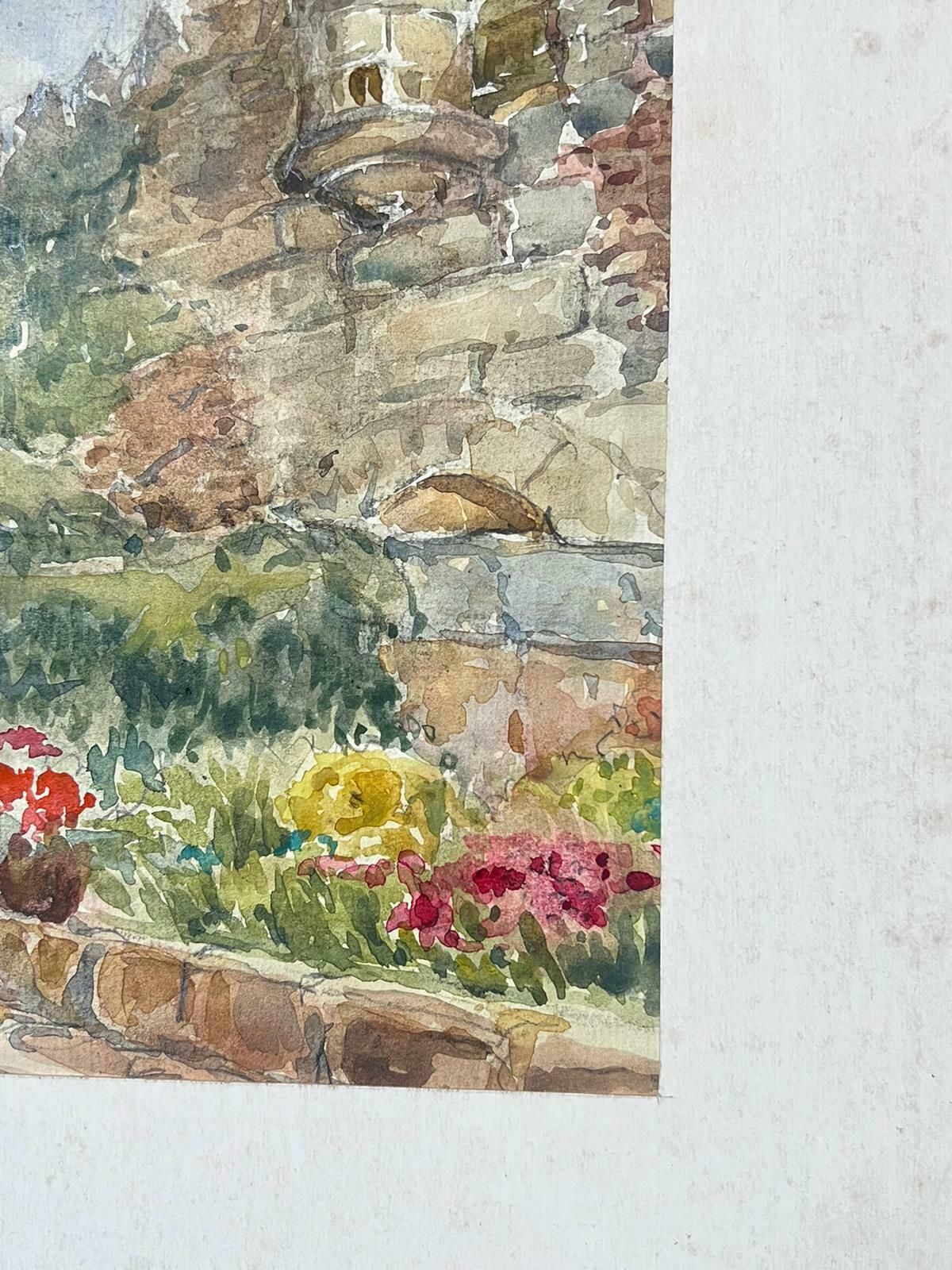 Jean Laforguemid 20th Century French Post Impressionist Painting Walled Garden photo for sale