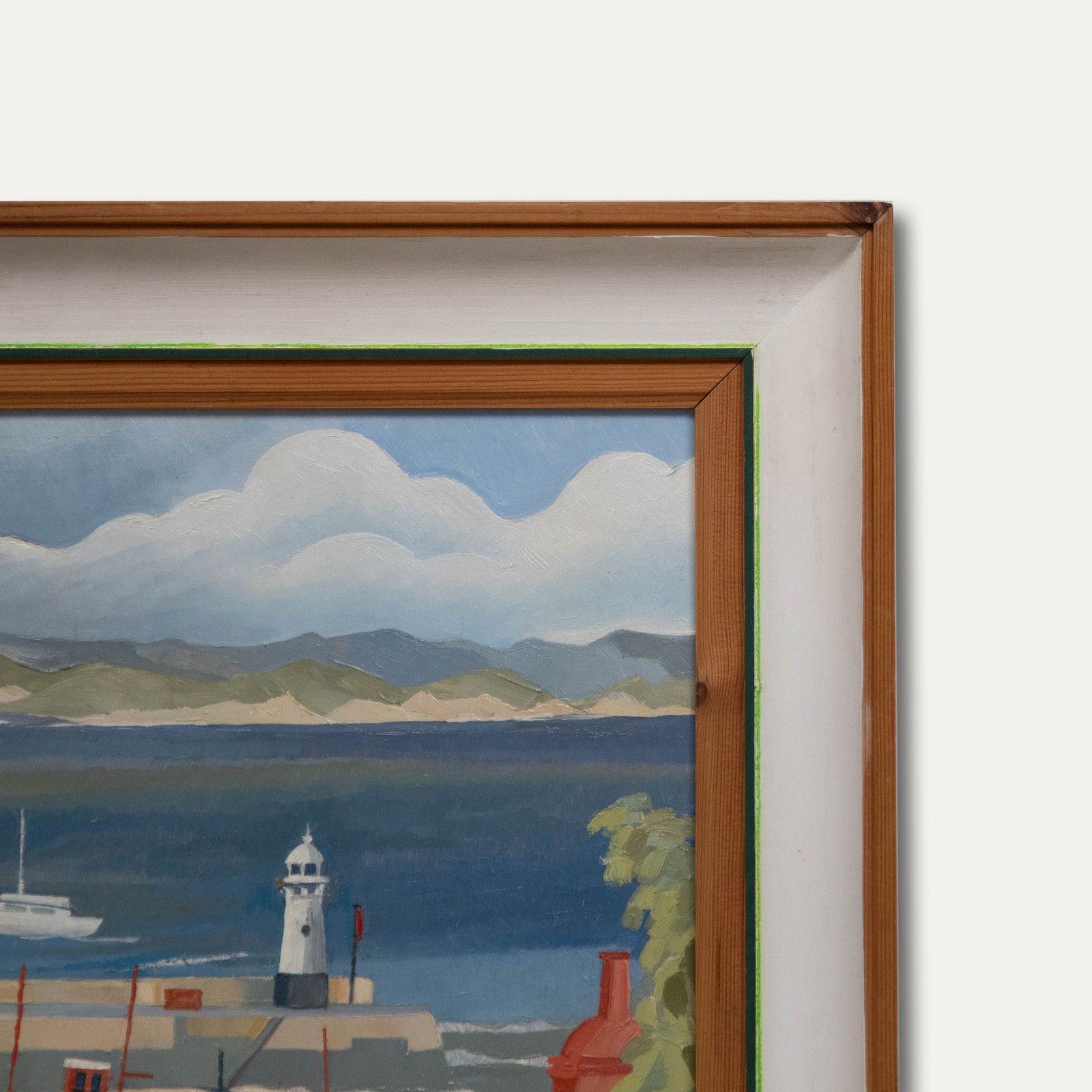 Colin Trevor Johnson (B.1942) Framed Oil, Overlooking Smeaton's Pier, St Ives photo 465.0