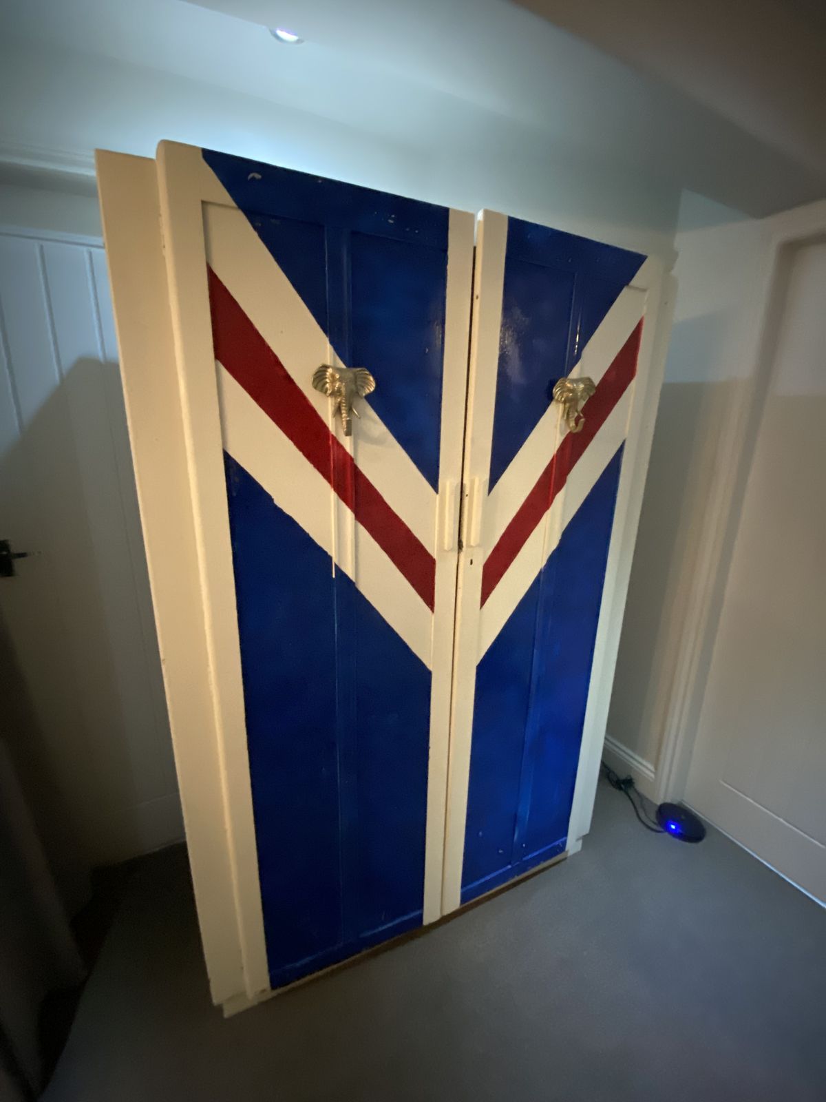 photo furniture Wardrobe   Hand Painted By Local Artist With Union Jack Design