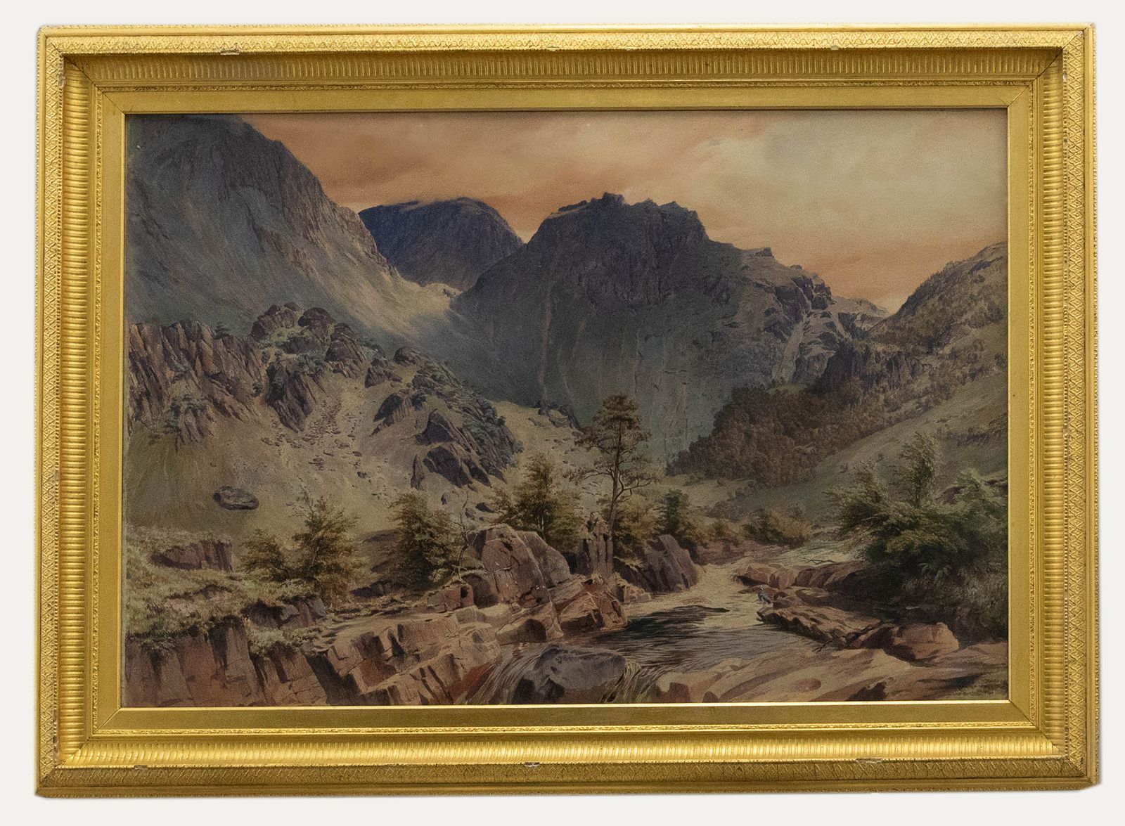Attrib. William F. Rosenberg (1825 1870) Watercolour, Norwegian Landscape