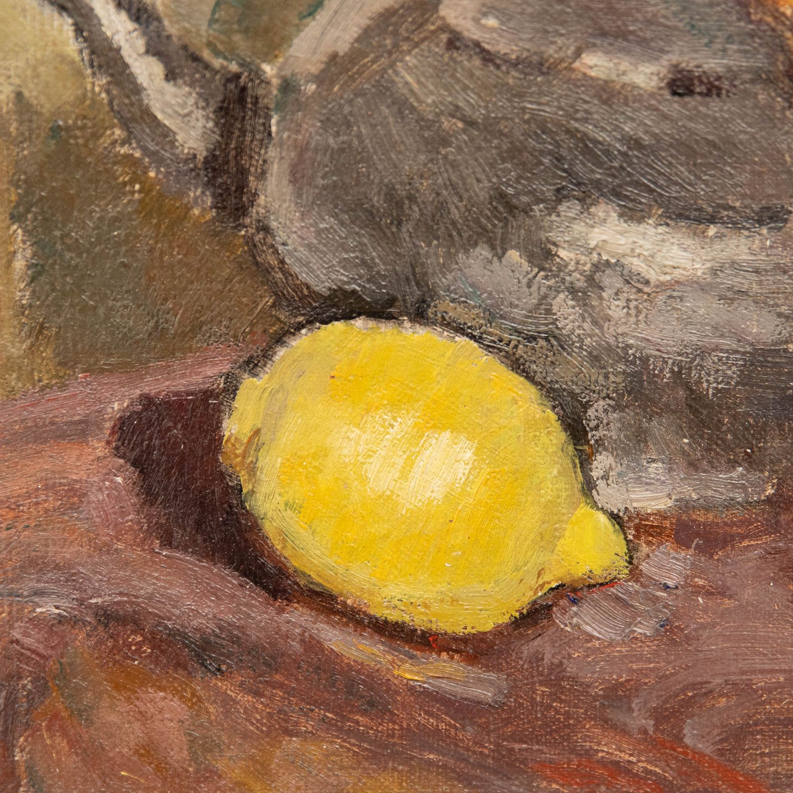 Bertrand Py (1895 1973) Mid 20th Century Oil, Teapot And Fruit photo Art