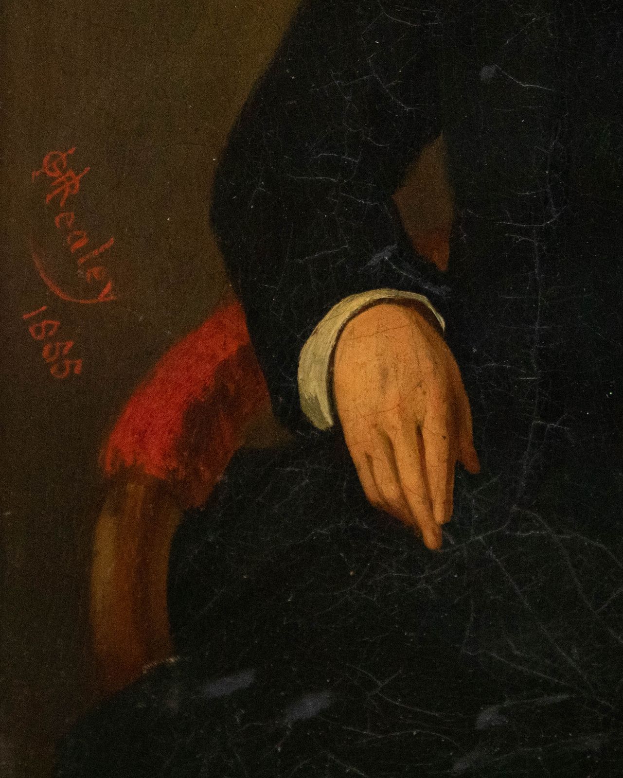 G. R. Healey C.1855 Oil, Portrait Of William King photo vinterior