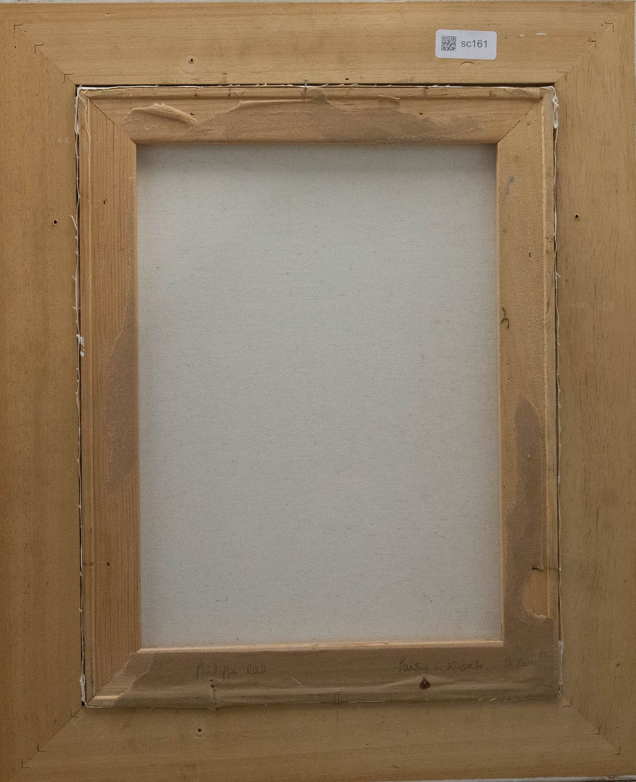 Philippa Hall Framed Contemporary Oil, Artist At Her Easel photo for sale