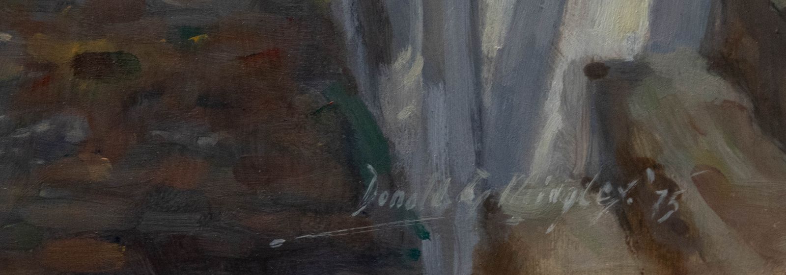 Donald Gray Midgely (1918 1995) Framed Oil, Street In Robin Hood's Bay photo vinterior