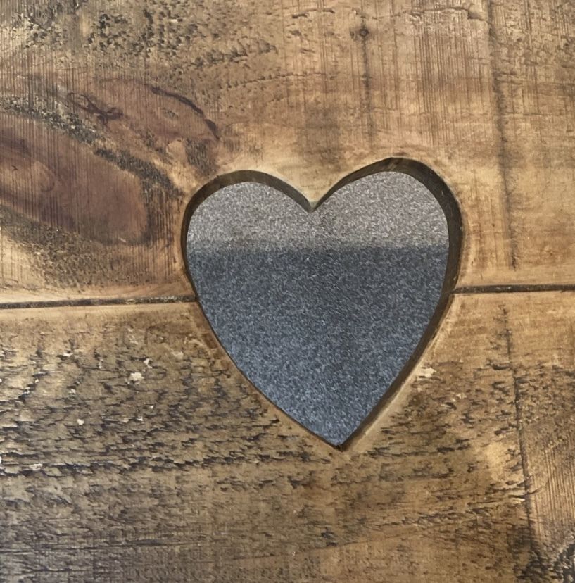 Hand Made Hairpin Leg Coffee Table With Heart Design photo Furniture