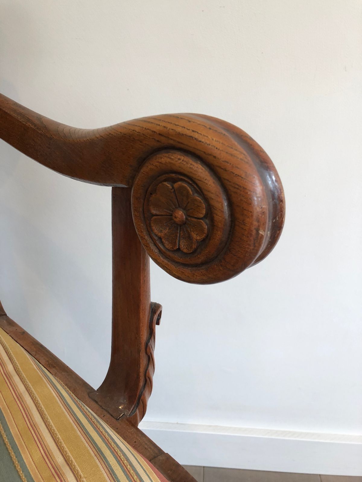 English Regency Mahogany Desk Chair With Swan Neck Decor photo Furniture