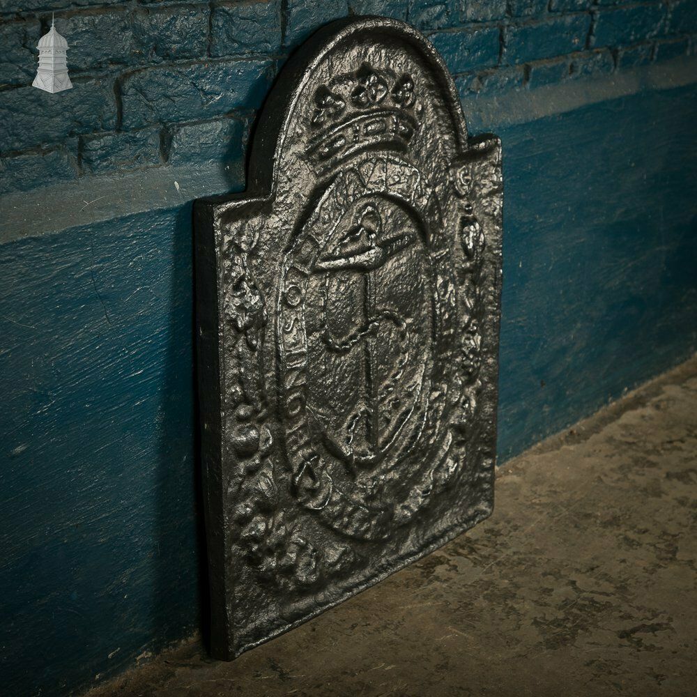 Maritime Fire Back, Cast Iron Backplate photo furniture