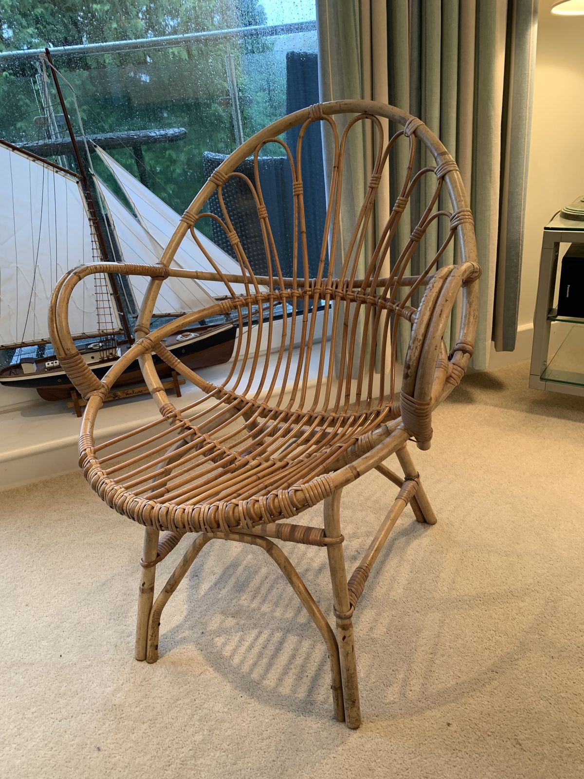 Original 60’s Bentwood Cane Chair