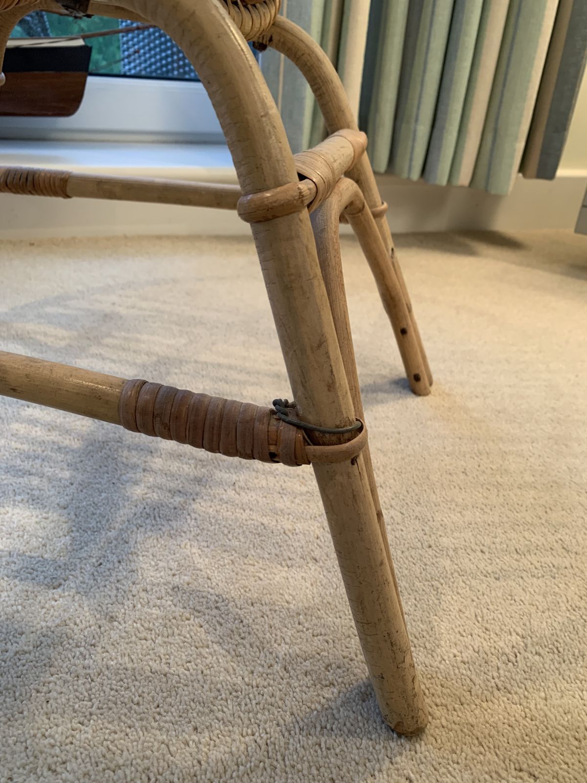 Original 60’s Bentwood Cane Chair photo for sale
