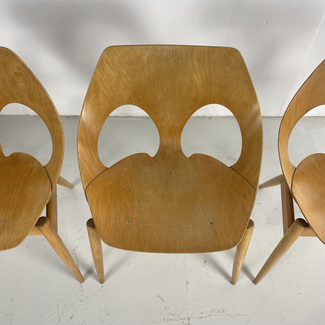 Set Of 4 1950s Carl Jacobs Kandya Jason Chairs photo vintage
