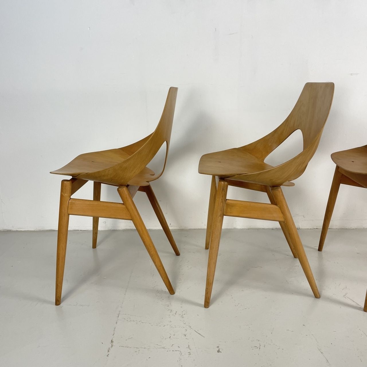 Furniture Set Of 4 1950s Carl Jacobs Kandya Jason Chairs photo